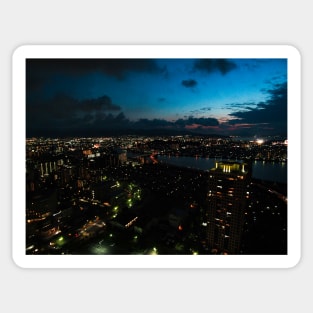 Photography - Fukuoka Skyline Sticker